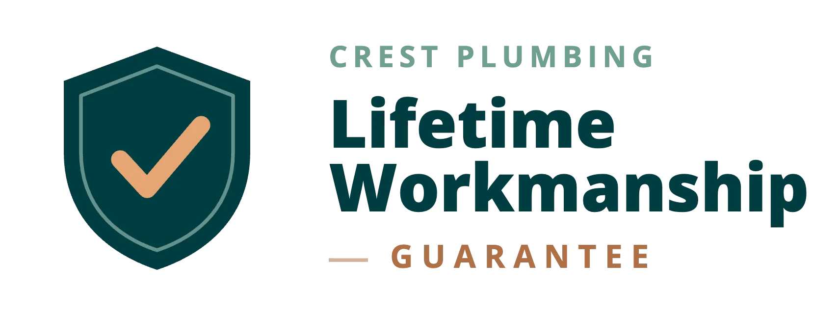 Crest Plumbing Lifetime Workmanship Guarantee