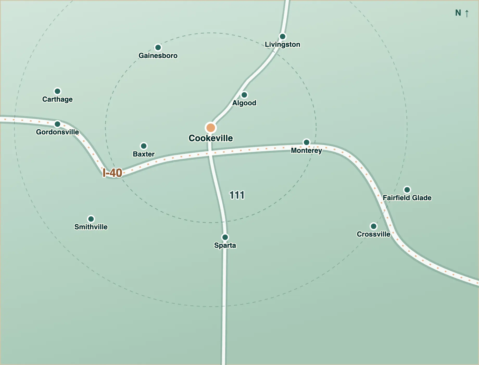 Crest Plumbing service area map