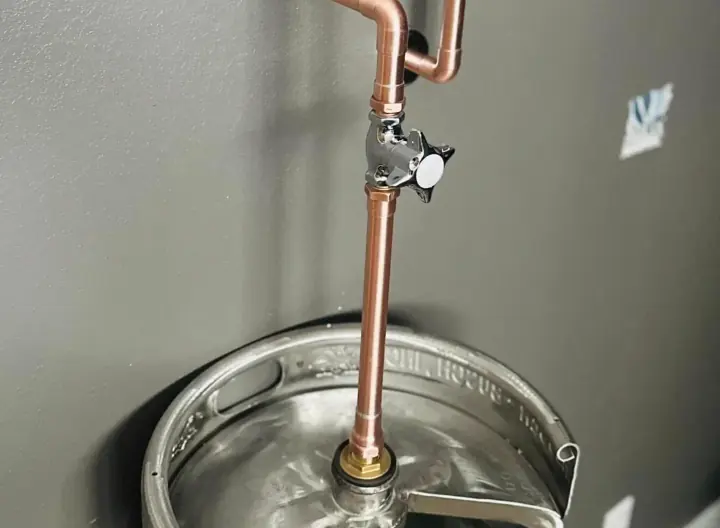 Copper valve and water line work by Crest Plumbing