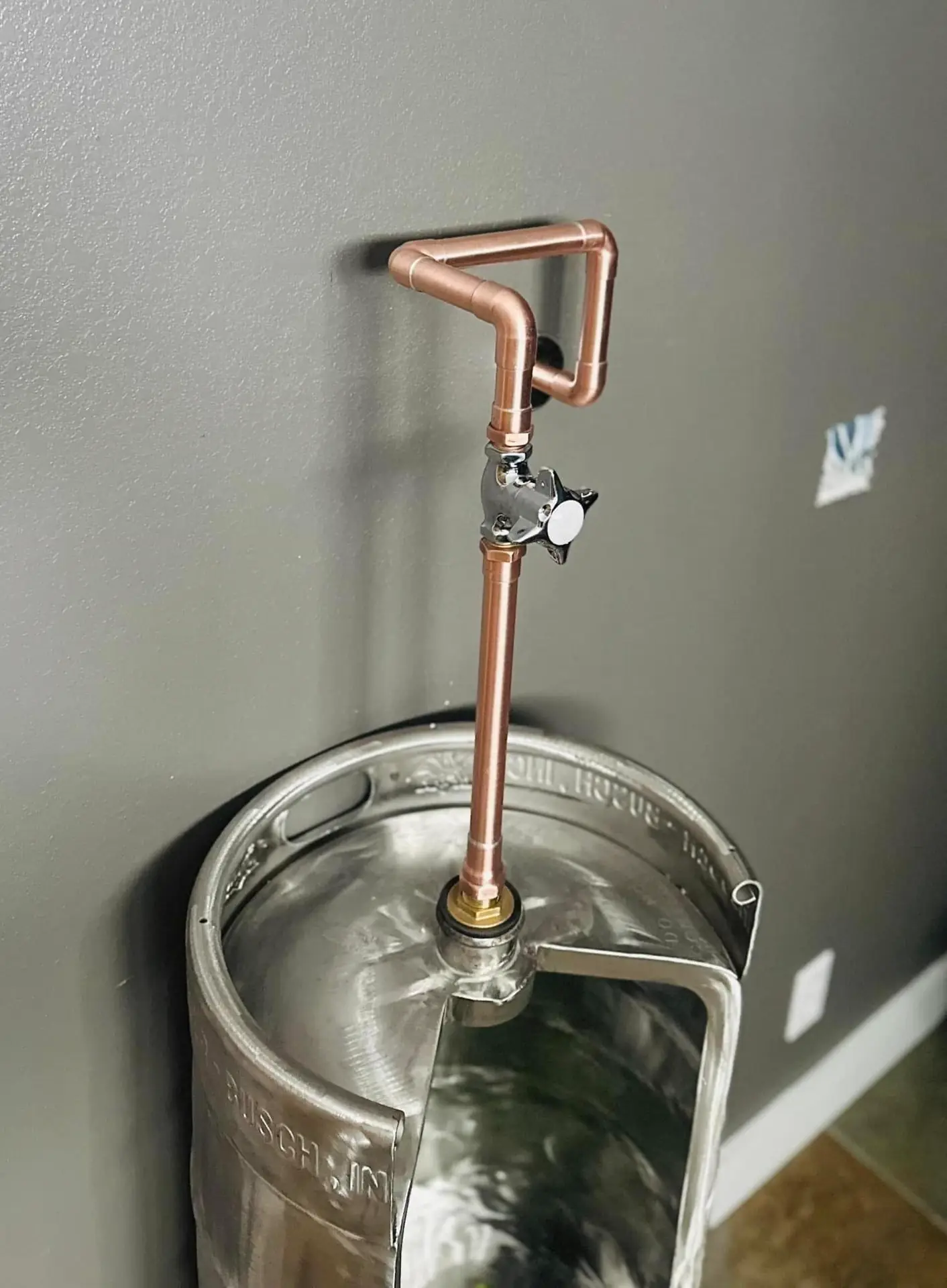 Copper valve and water line work by Crest Plumbing